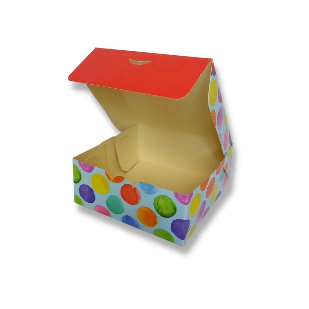 Caixa 4 Doces Floquinhos Páscoa 8,5x3,5x8,5cm Cromus c/10 un