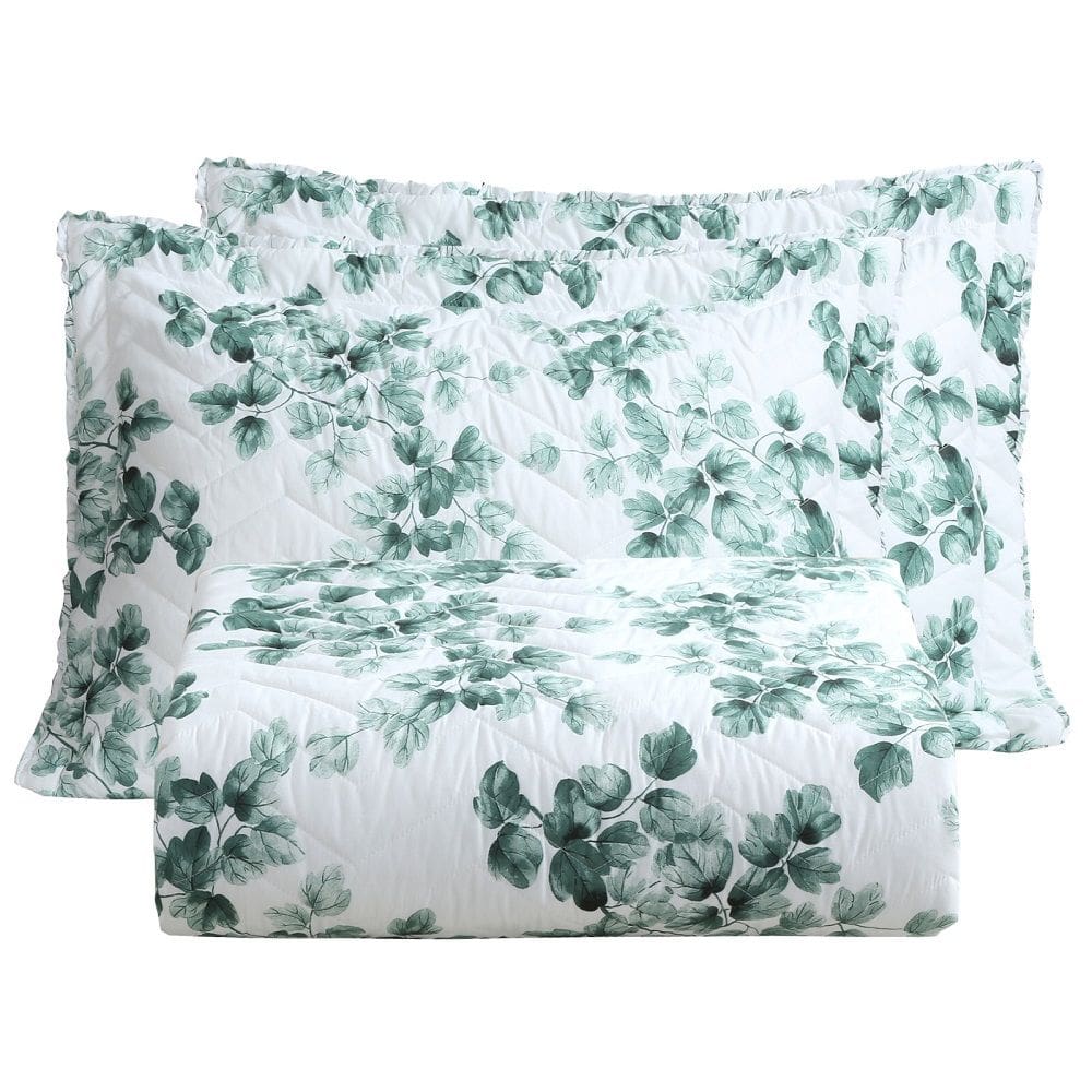 Cobre Leito King primor Dupla face 3pç 100% Poliéster - Esmerald