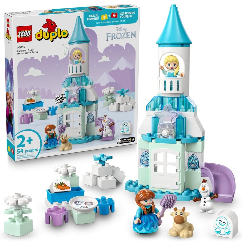 Blocos de construção LEGO DUPLO Disney Anna and Elsa`s Frozen Castle Party 10455