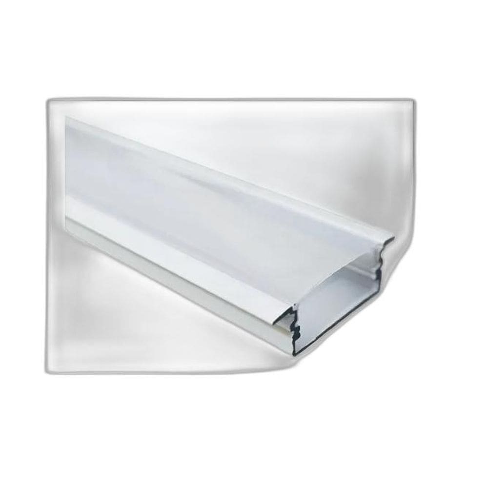 Perfil Slim Embutir Branco 24Mm 30X10Mm 1 Metro - Agimports