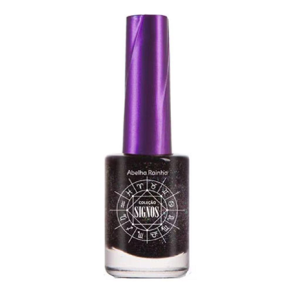 Esmalte Coleção Signo Escorpião Preto Glitter Abelha Rainha