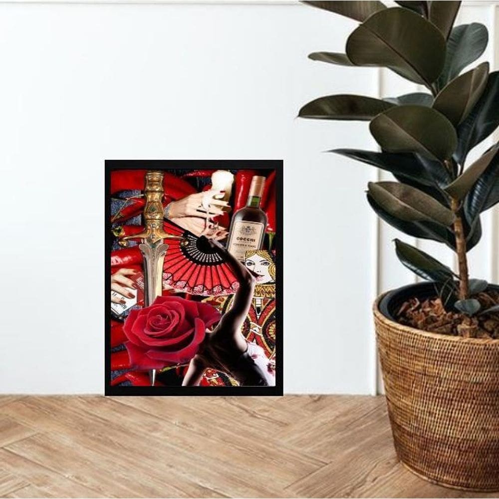 Quadro Trabalho De Umbanda 24X18Cm - Com Vidro