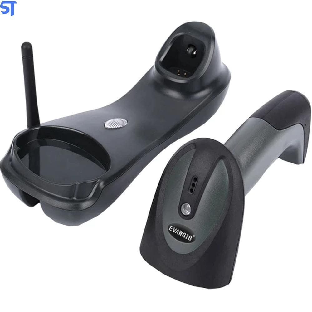 Leitor Código De Barras Wireless Usb Evawgib Ev-2503S Preto