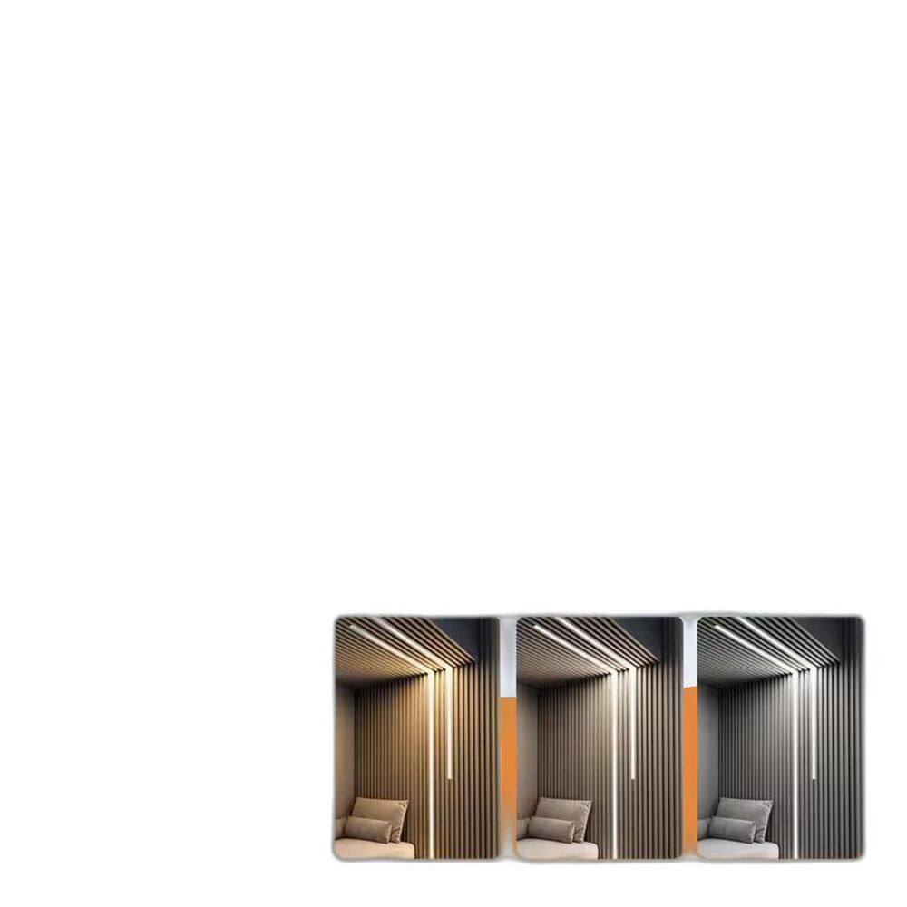 Perfil Slim Embutir Preto 24Mm 20X10Mm 1 Metro - Agimports