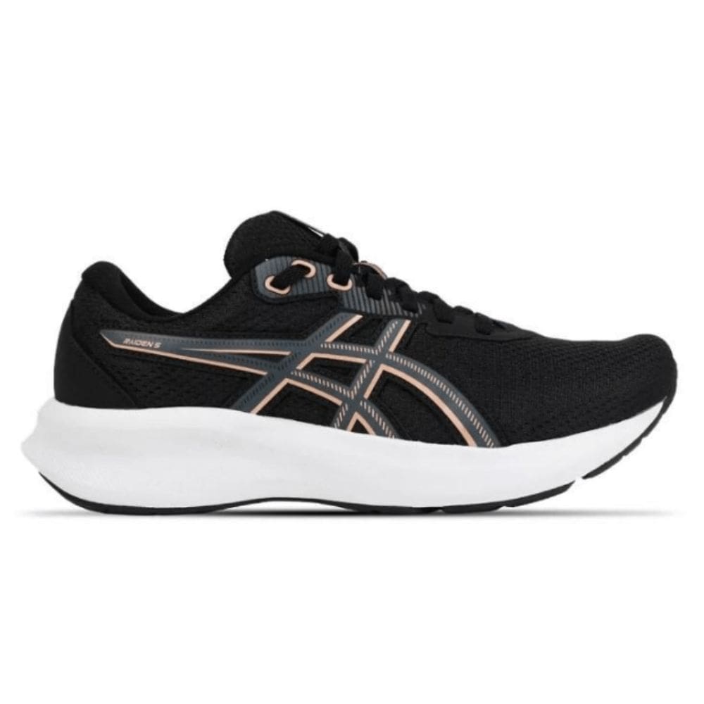 Tênis Asics Raiden 5 Black Rose Gold-Feminino