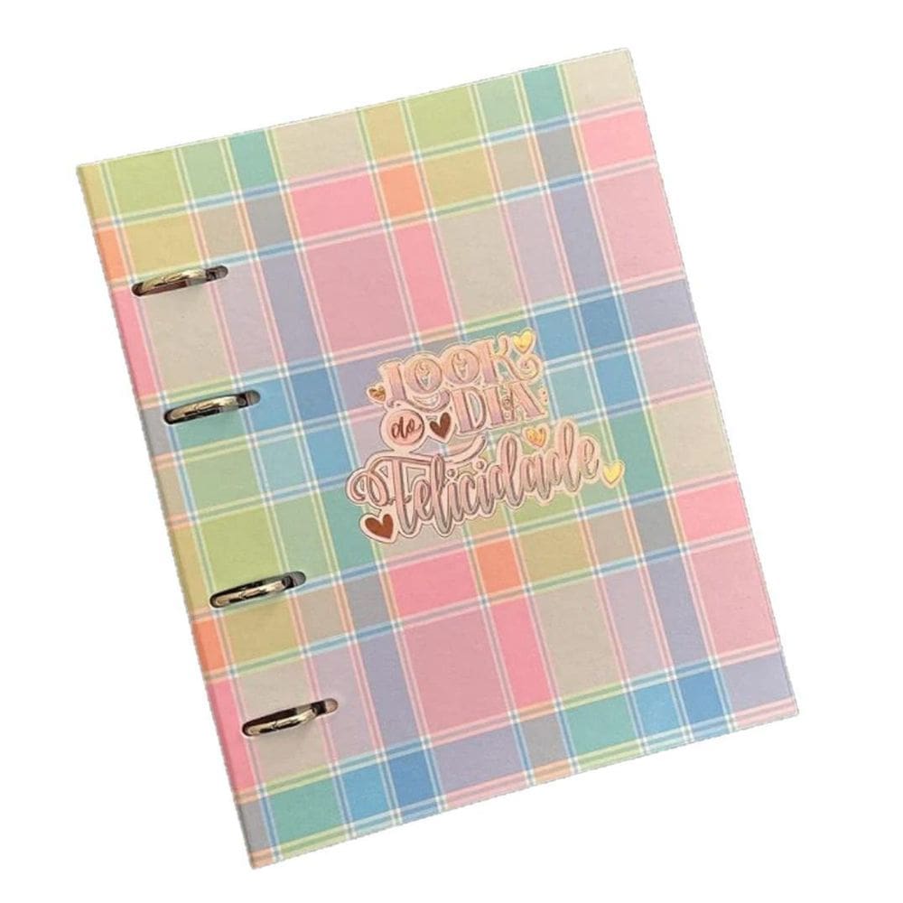 Caderno Argolado 90G Look Do Dia 80 Fls
