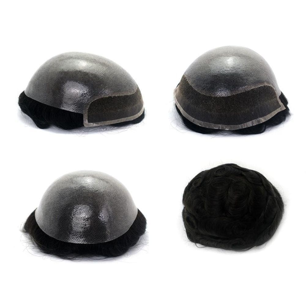 Prótese Capilar Cabelo Humano Hibrida Natural Bio Sh 1B