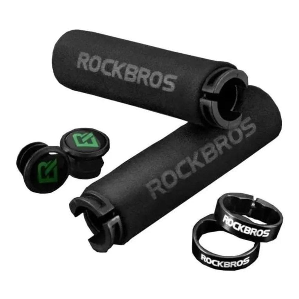 Manopla Punho Rockbros Espuma Anti-Deslizante Com Tr Preto