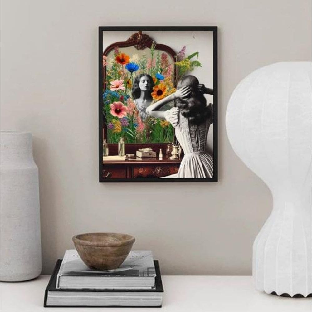 Quadro Decorativo Penteadeira Vintage 33X24Cm