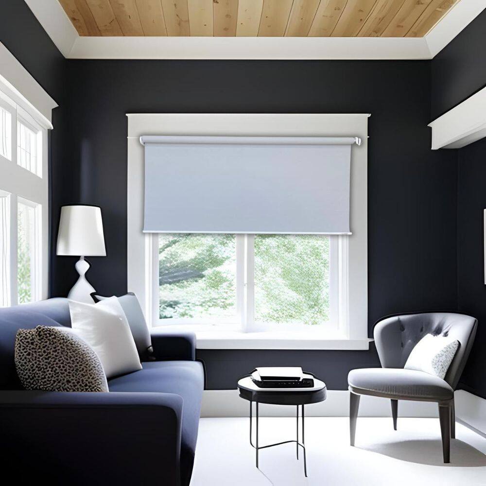 Persiana Rolo Tecido Tela Solar Cinza 80 L X 260 A Cm Screen