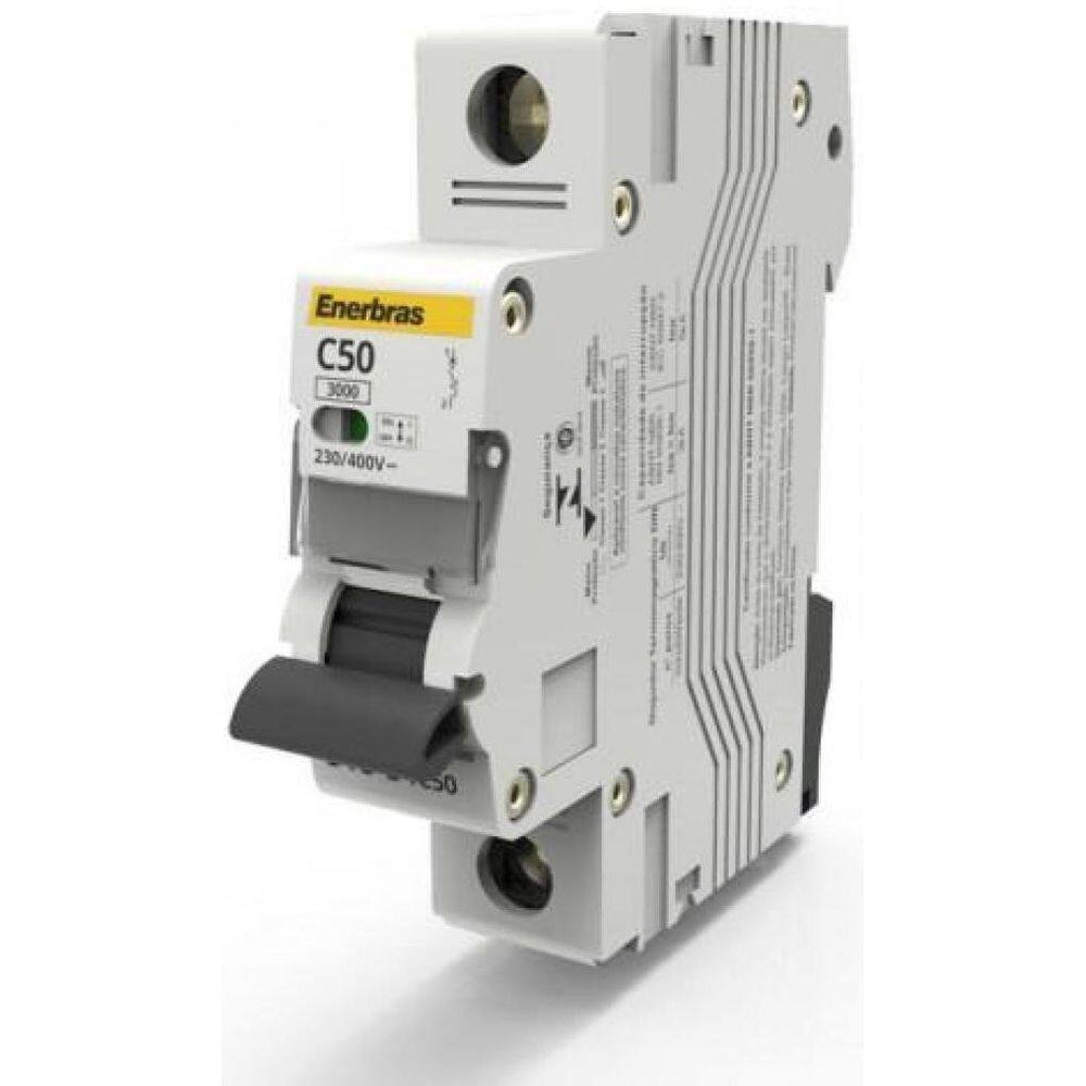 Disjuntor Monopolar Curva C 50A Din - Enerbras