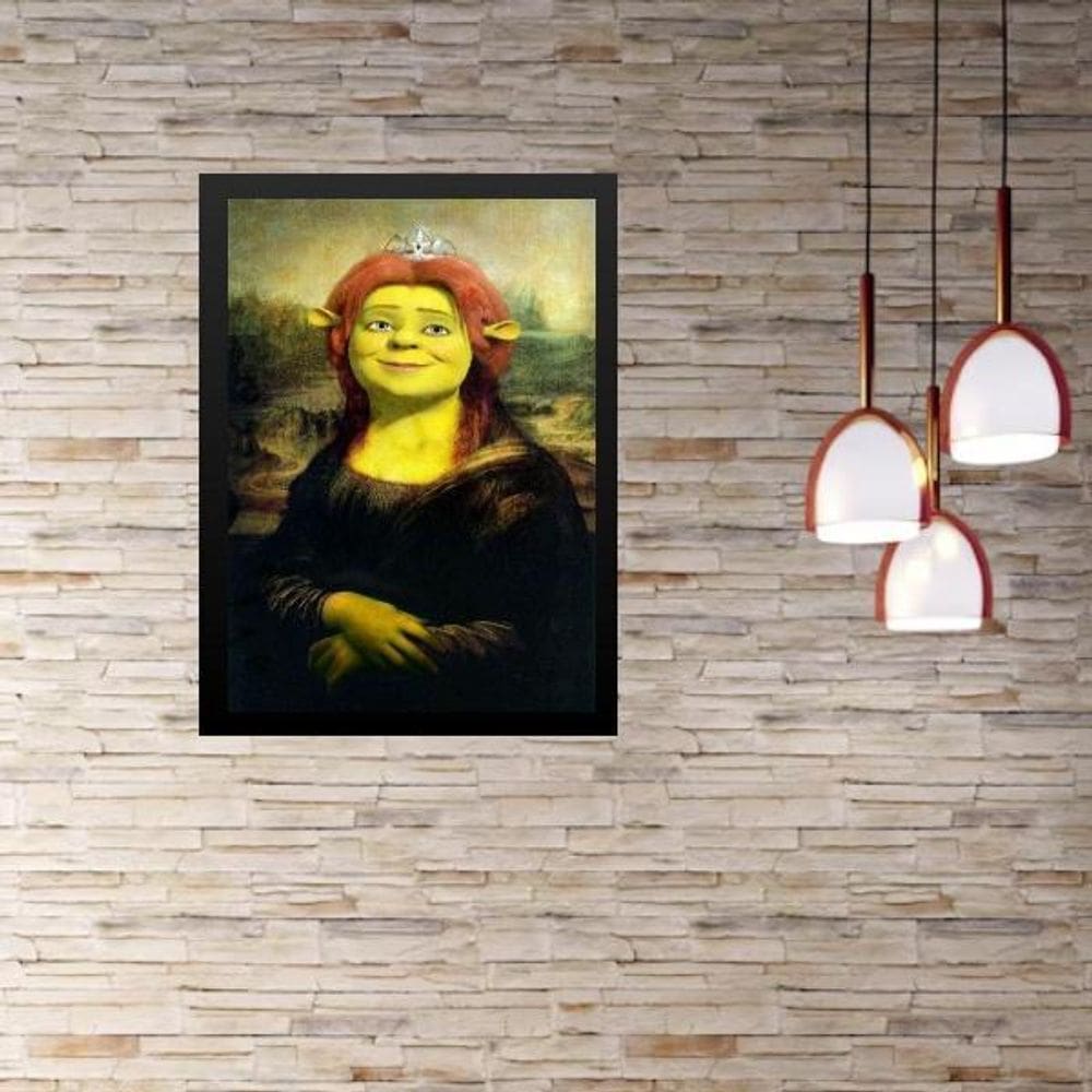 Quadro Decorativo Mona Lisa Fiona 33X24Cm