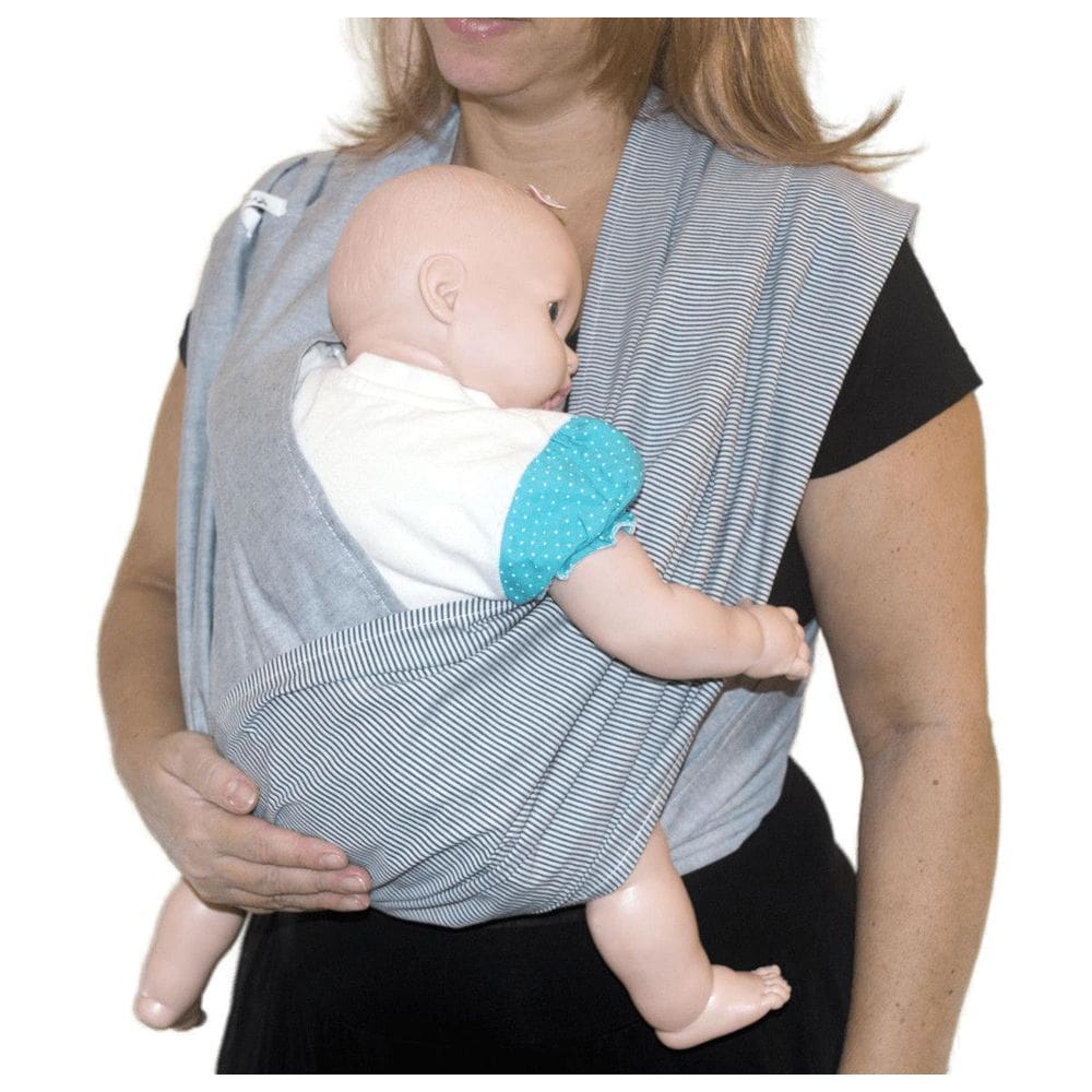 Fastsling Canguru Piêpaô Fast Sling Listras + Cinza Mescla