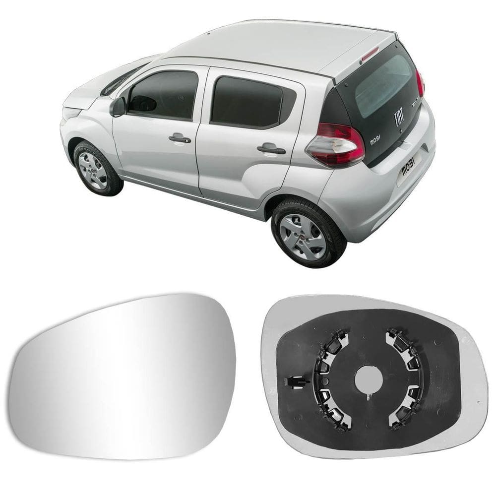 Lente Base Espelho Retrovisor Fiat Mobi Lado Esquerdo
