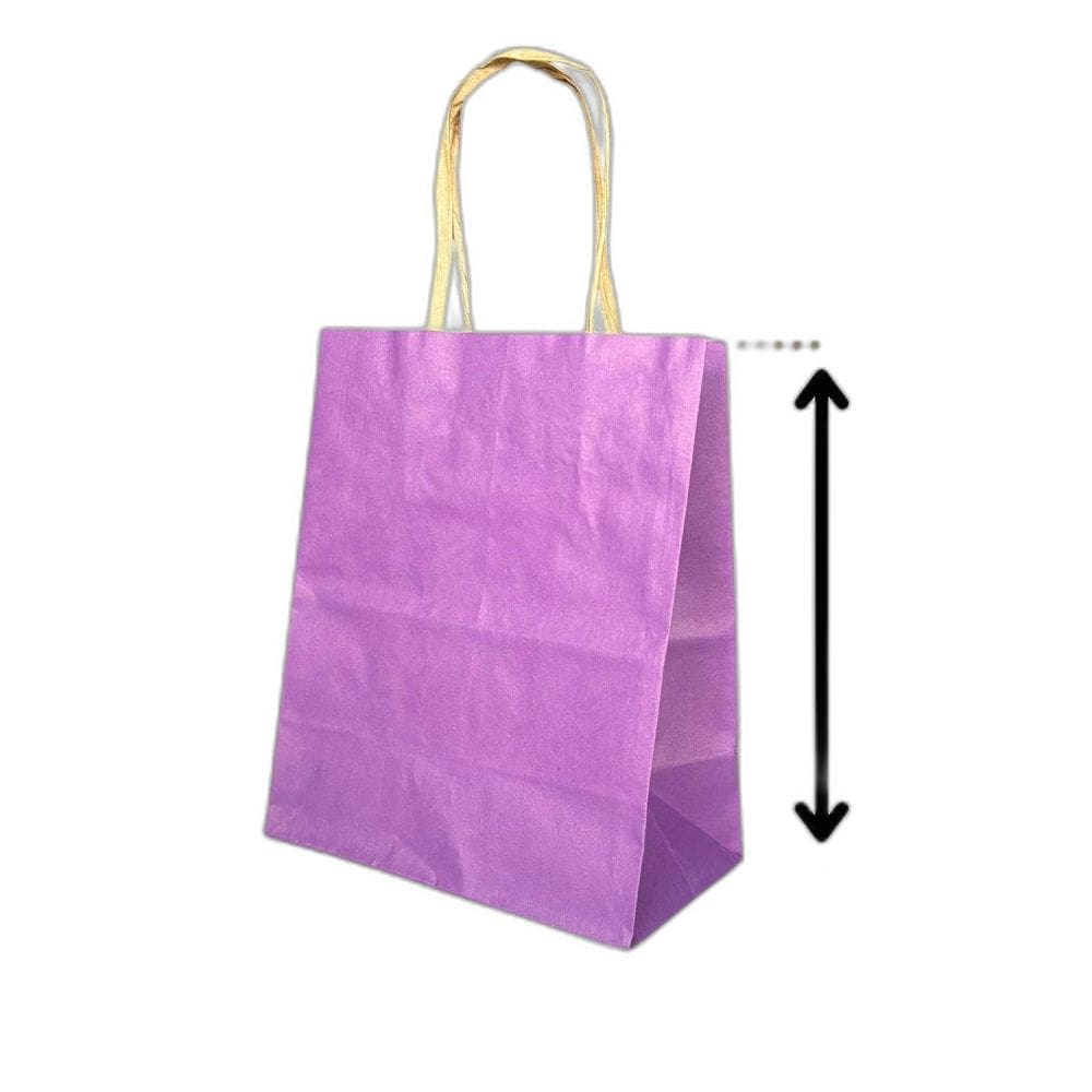 10 Sacola De Papel Kraft Presente Colorida 13,5X8X16Cm