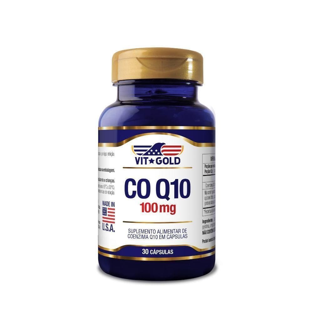 Coenzima Q10 100Mg 30 Cápsulas Vitgold