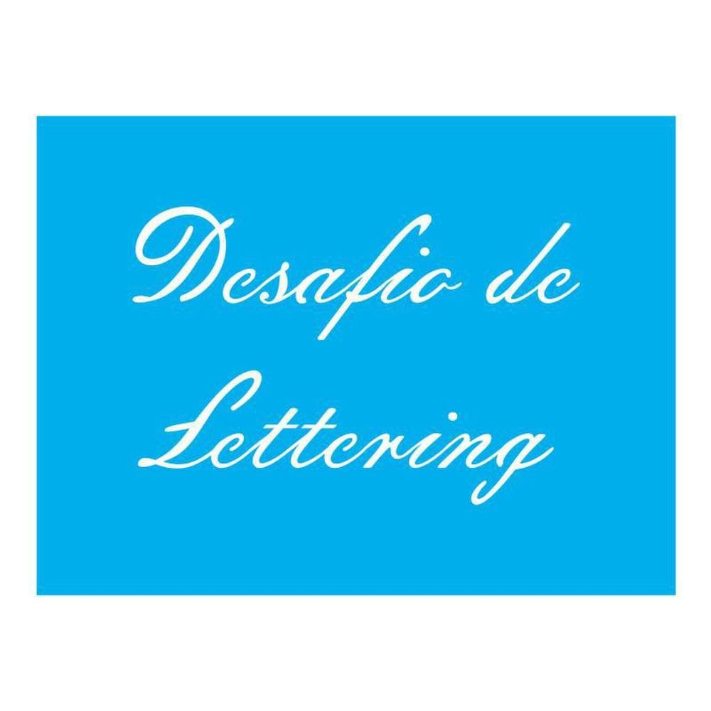 Stencil Tamako Desafio De Lettering - 15X20Cm - Ref 8891