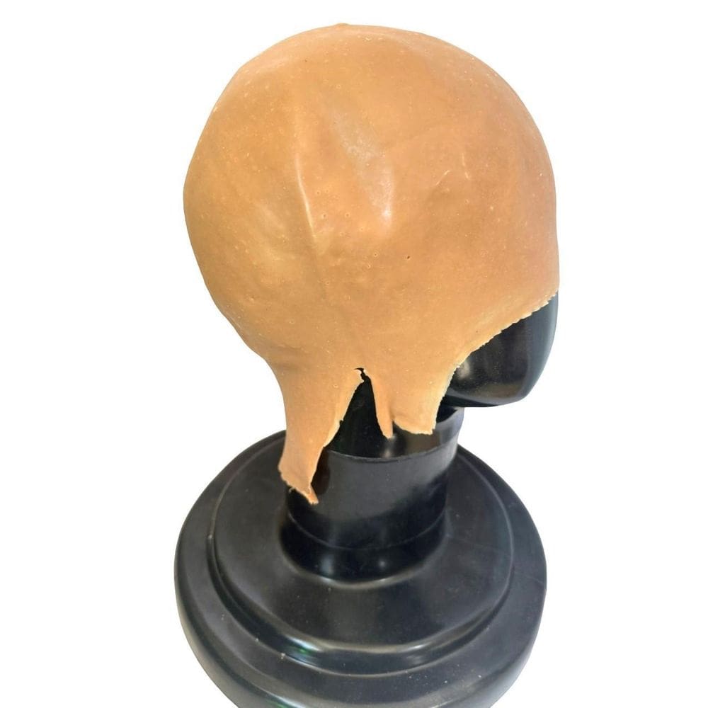 Fantasia Careca Silicone Imita Pele Realista Escura