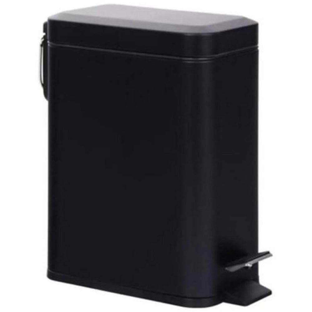 Lixeira Com Pedal - 6 Litros - Homy Deluxe - Preto