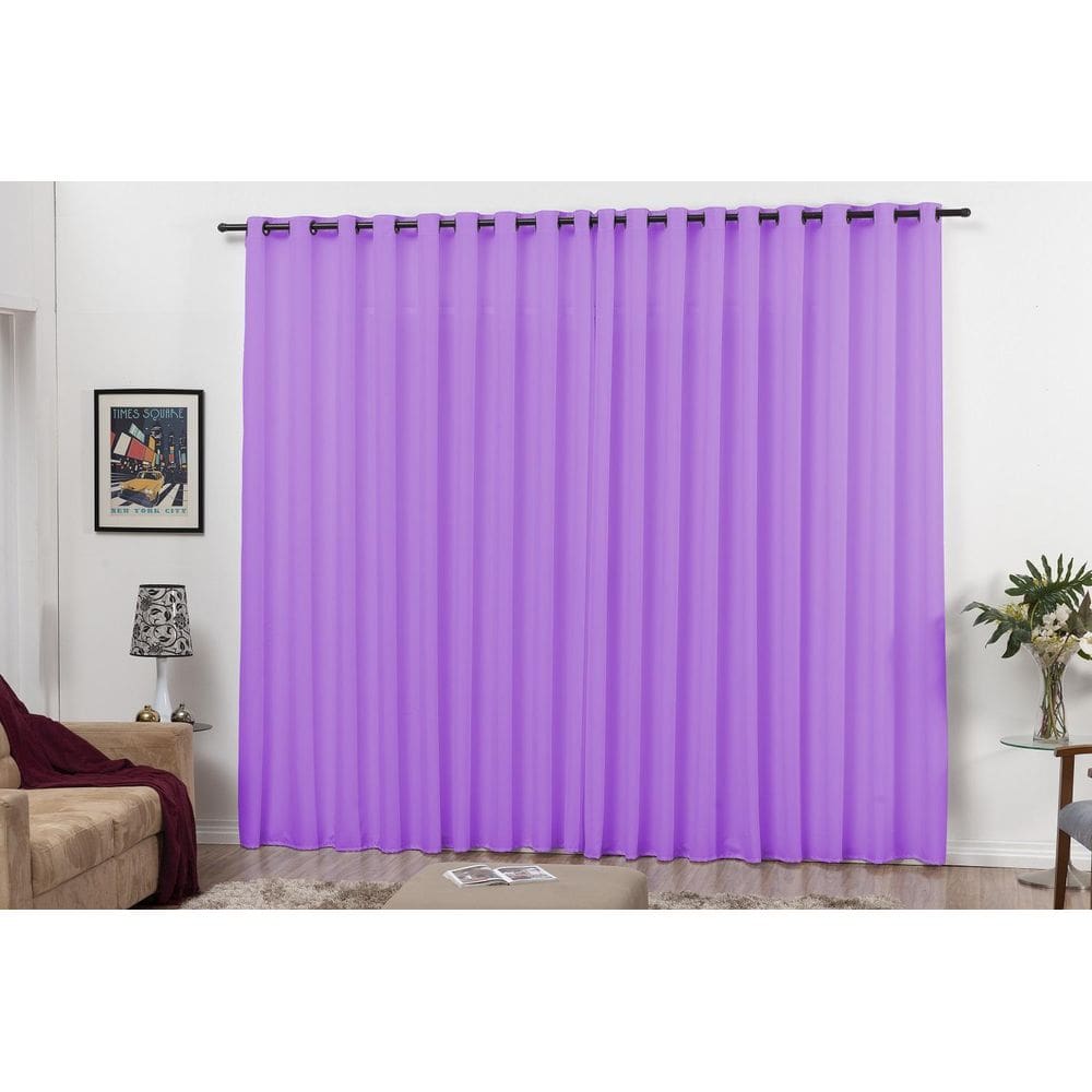 Cortina Quarto E Sala 3,00X2,50 Com Ilhos Para Varão Lilás