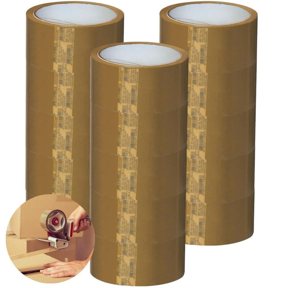 Fita Adesiva Marrom Larga 45Mmx100M 15 Rolos Embalagem