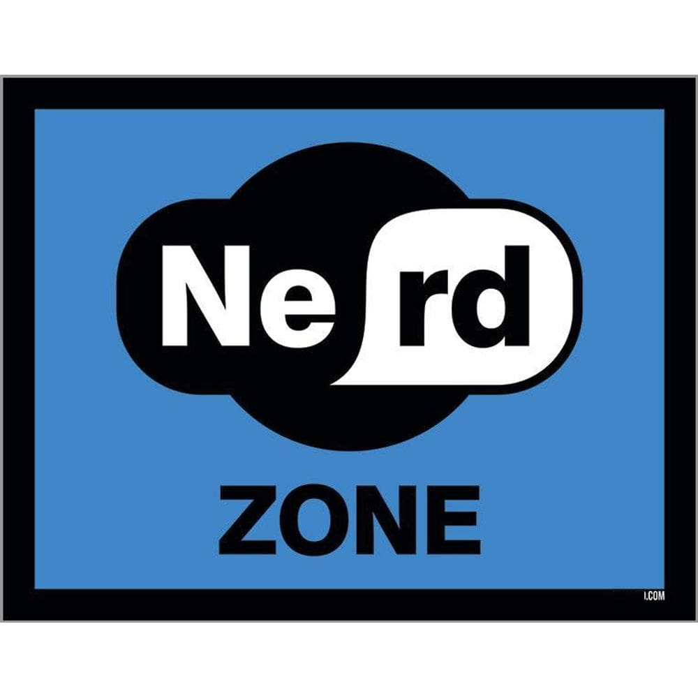 Placa Decorativa - Nerd Zone Zona Nerd  36X46