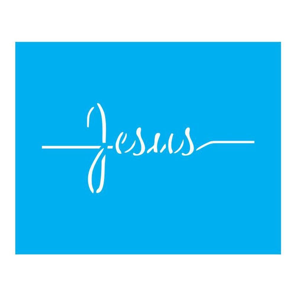 Stencil Tamako Jesus - 20X25Cm - Ref B624