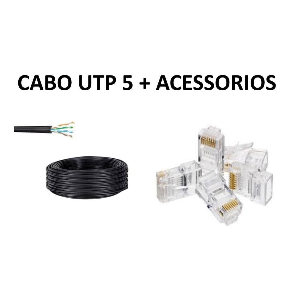 Cabo Cat5 E Alarme/Cftv 100Mt C/10 Rj  - Menor Preço