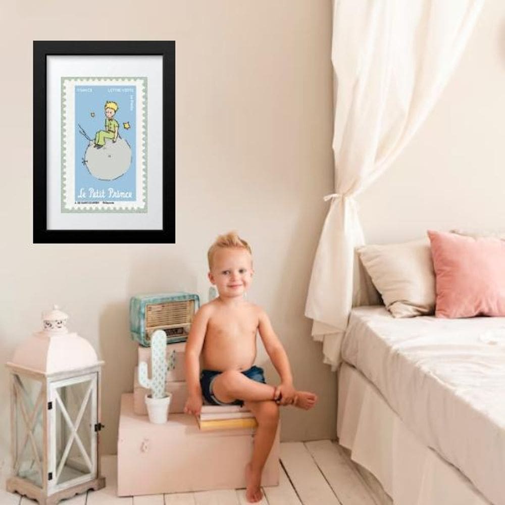 Quadro Pequeno Príncipe Planeta - 60X48Cm