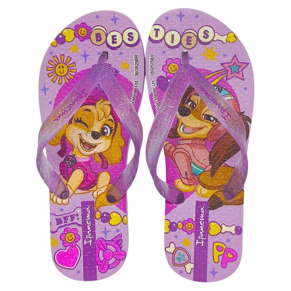 Chinelo Infantil Menina Estampa Patrulha Canina Ipanema Kids