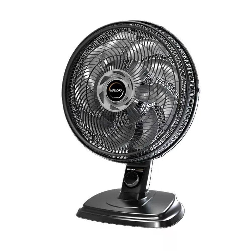Ventilador de Mesa e Parede Preto Egeo 40cm 127v Mallory