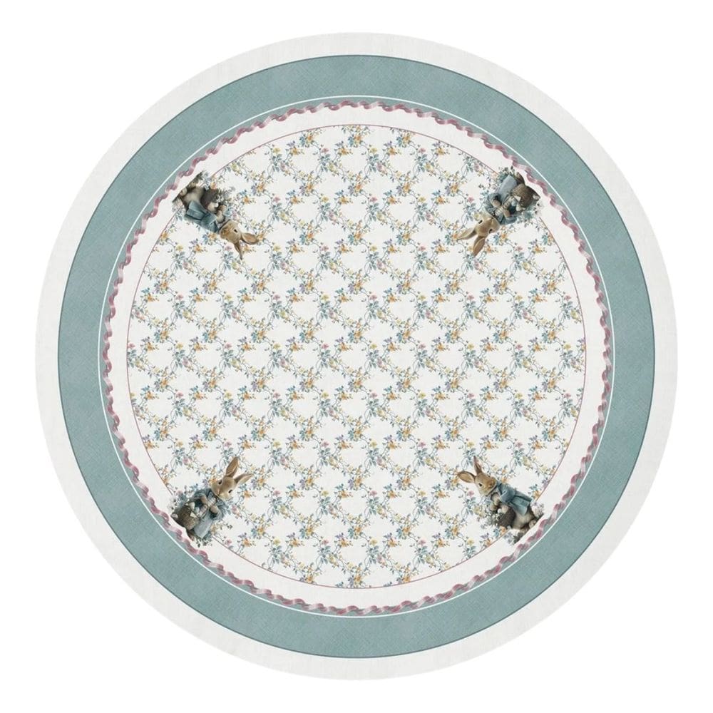 Toalha De Mesa De Pascoa Redonda Reencontros 180cm 198051