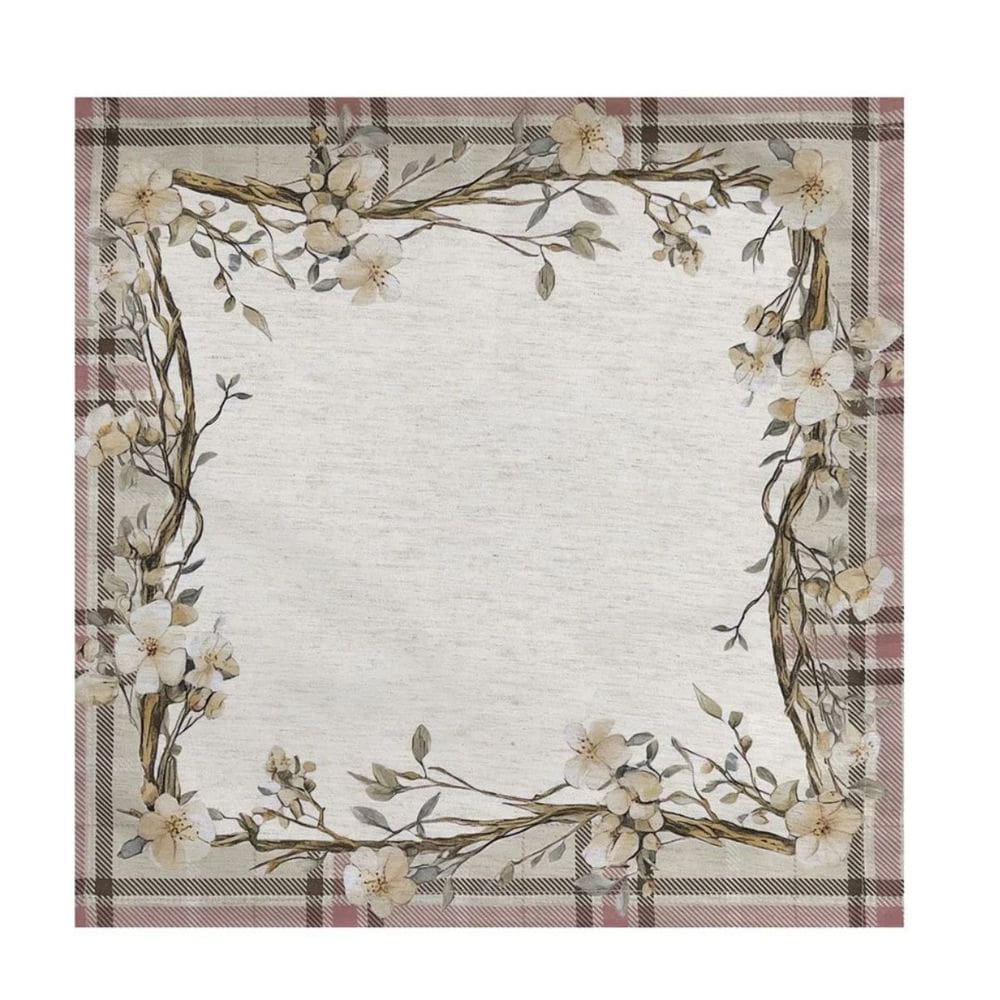 Guardanapo De Pascoa Em Linho Ovelhinha C/ 2Unid 40cm 533301