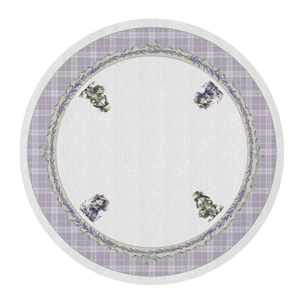 Toalha De Mesa De Pascoa Redonda Poesia 180cm 198052