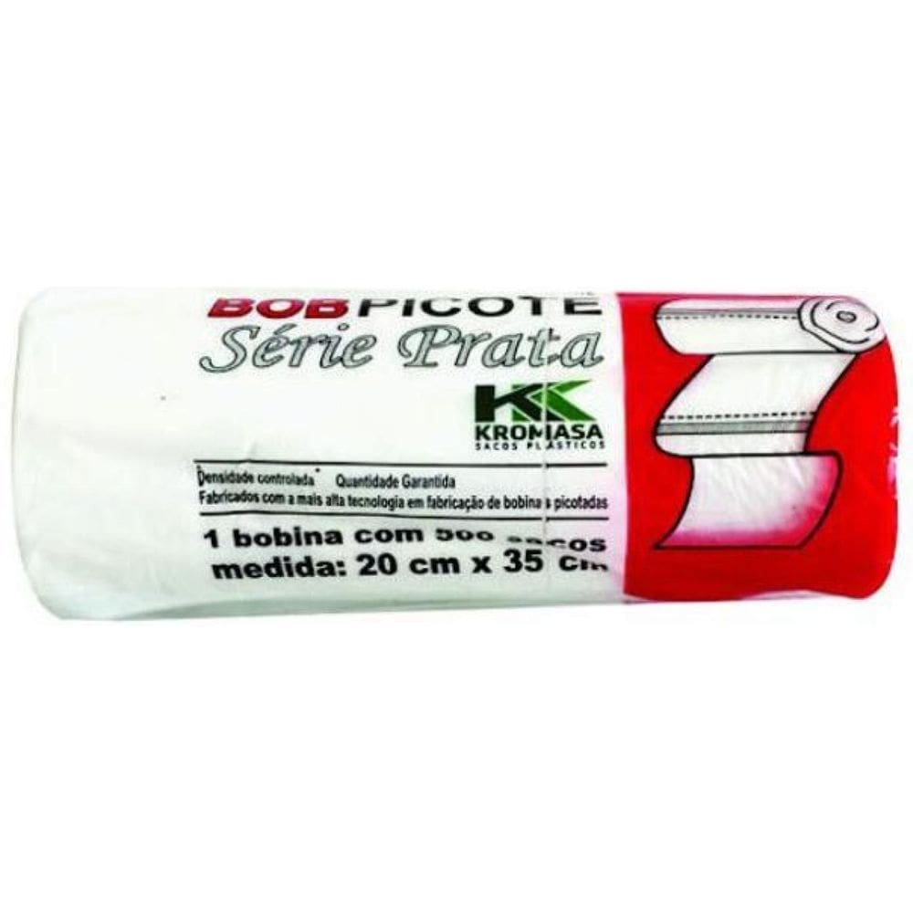 10 Bobina Picotada 1Kg - 20X30Cm Com 500 Sacos Hiper Roll