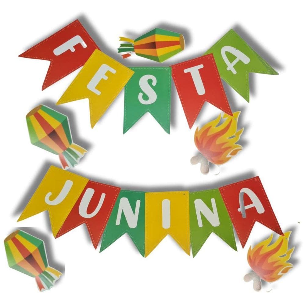 Varal Bandeirinhas - Festa Junina Ref:Pf105037