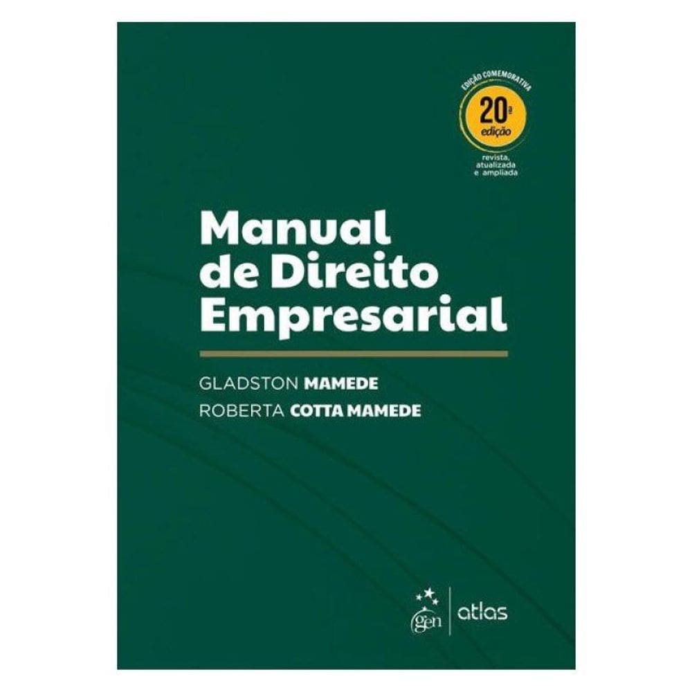 Manual De Direito Empresarial - 20ª Edição 2026