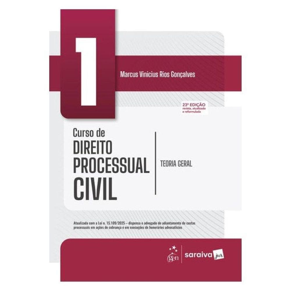 Curso De Direito Processual Civil - Teoria Geral - Vol.1 - 23ª Edição 2026