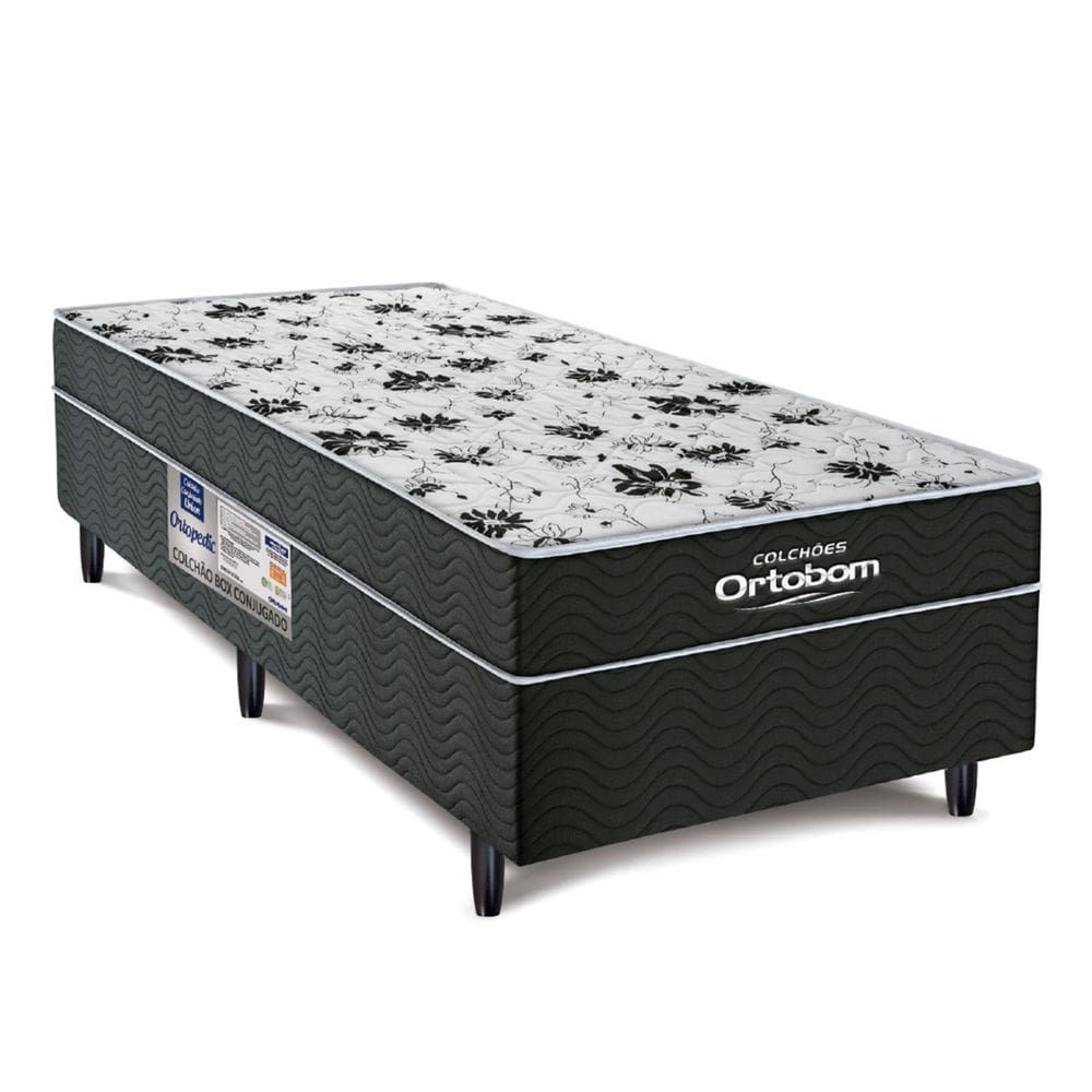 Cama Box Conjugada de Espuma Ortobom Union Ortopedic Solteiro 88cm