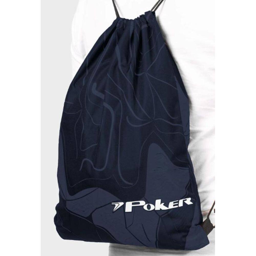 Saco Poker Estampado Gymbag Marinho/Azul St