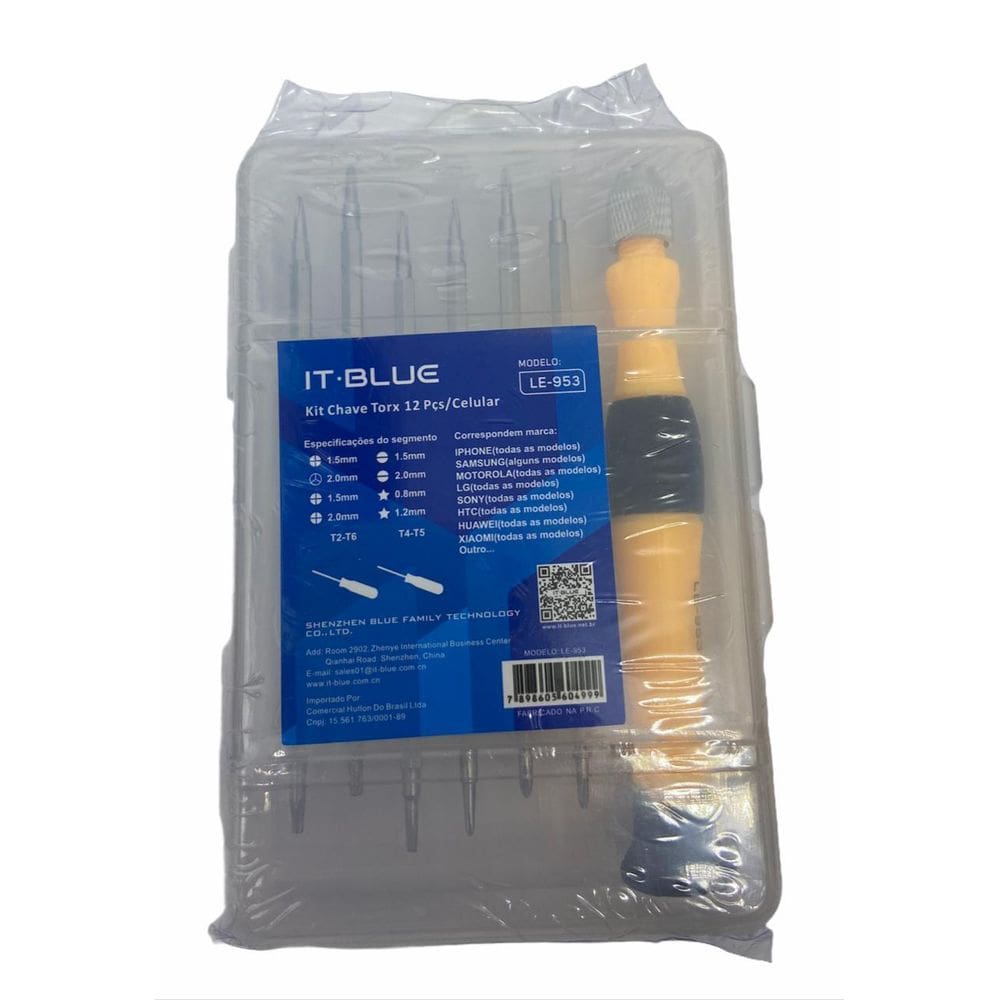 Kit Jogo 12 Chaves Precisão Celular Torx Le-953