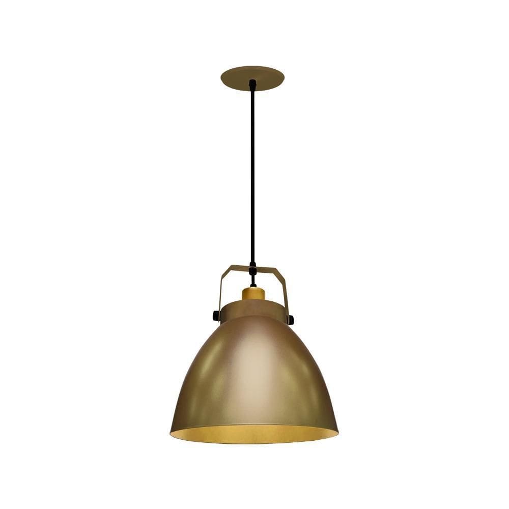 Lustre Pendente Taschibra Navy E27 Bivolt Ouro