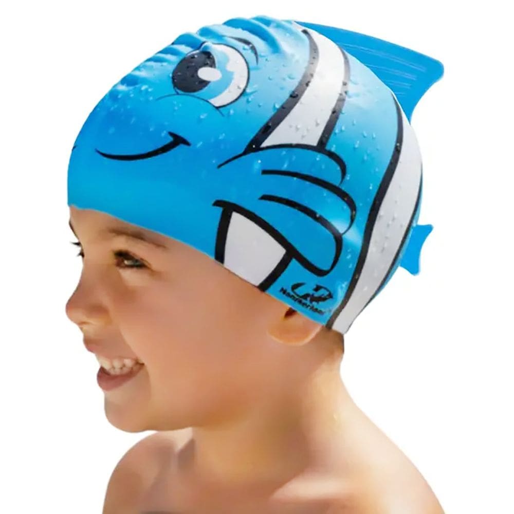 Touca de Natação Hammerhead Silicone Animal Kids Peixinho Infantil
