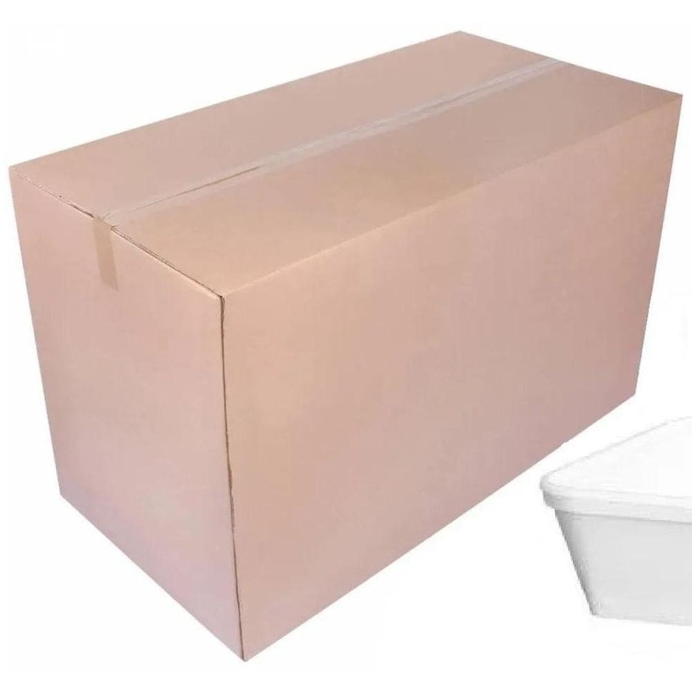 Prato Isopor Retangular Fundo 500Ml M500 Ultra S/Tampa C/400