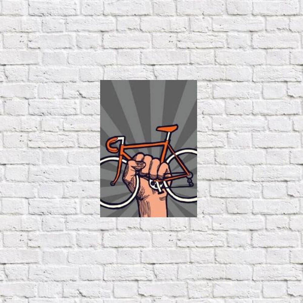 Placa Decorativa Bike Revolution 18X27Cm