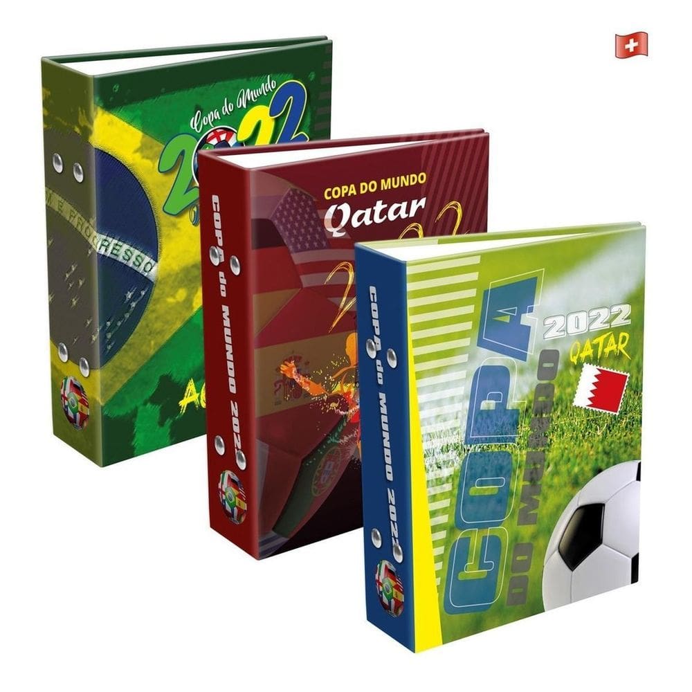 3 Albuns Da Copa Mundo 2022 10X15/120 Total 360 Fotos 24H