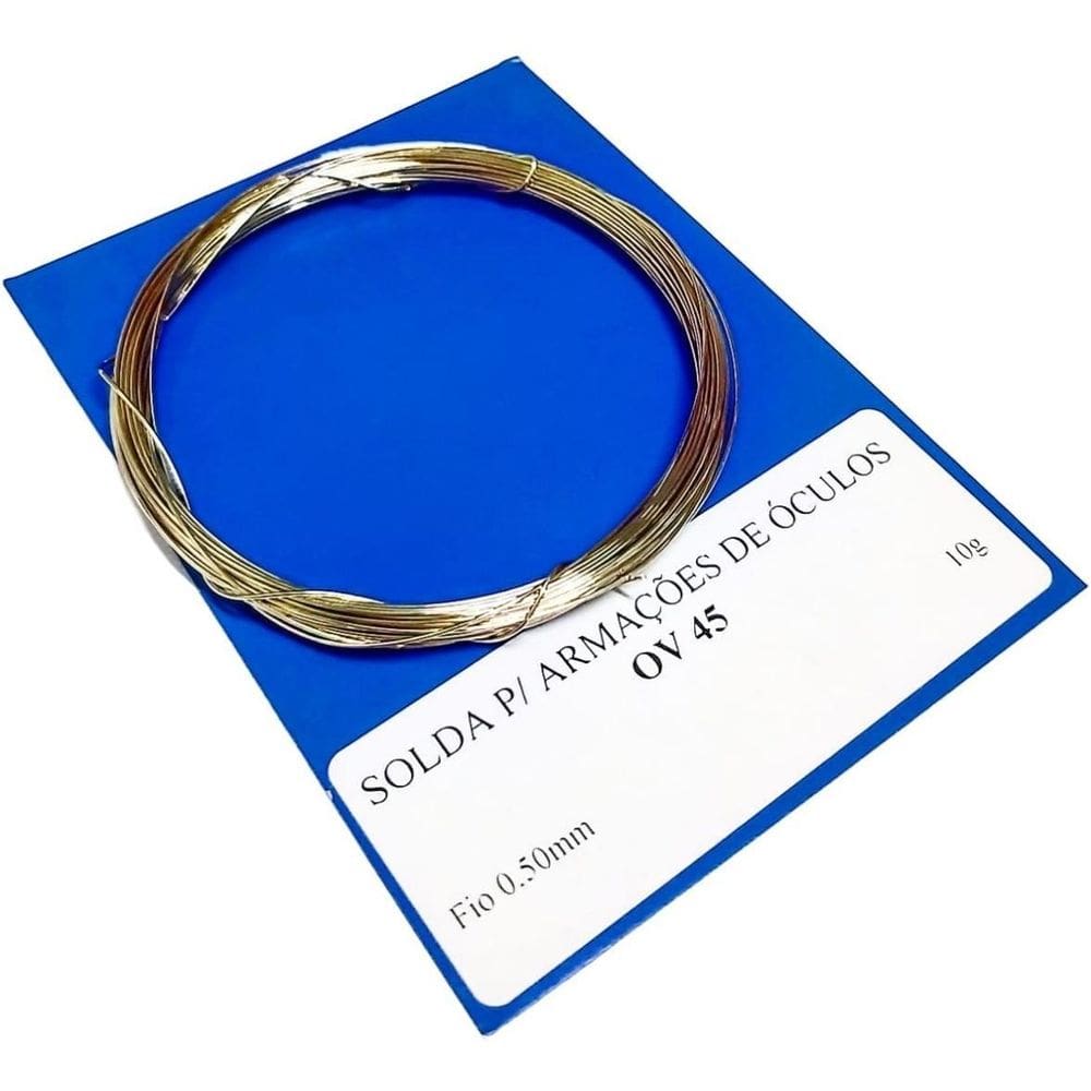 Solda Prata OV 45% | Fio 0,50mm | 10g | Óculos e Bijuteria