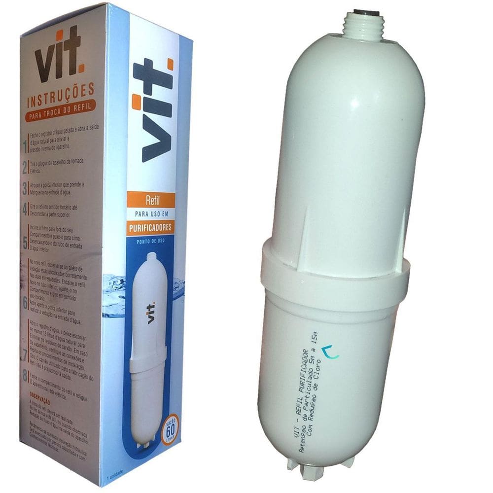 Filtro Refil Compatível Soft Everest Purificador 2Em1 Vela