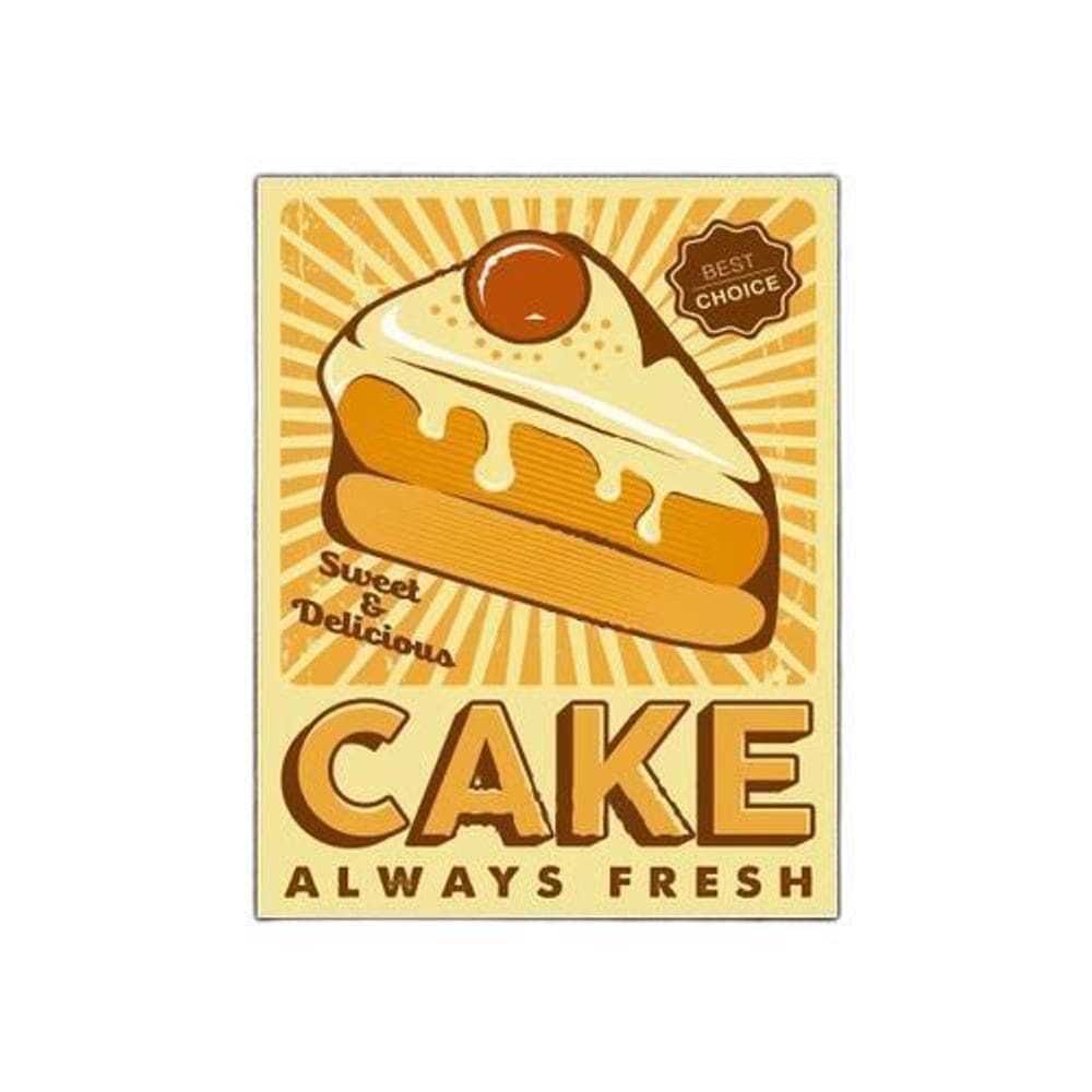 Kit 3 Placas Decorativa Padaria Bolo - Cake Always Fresh