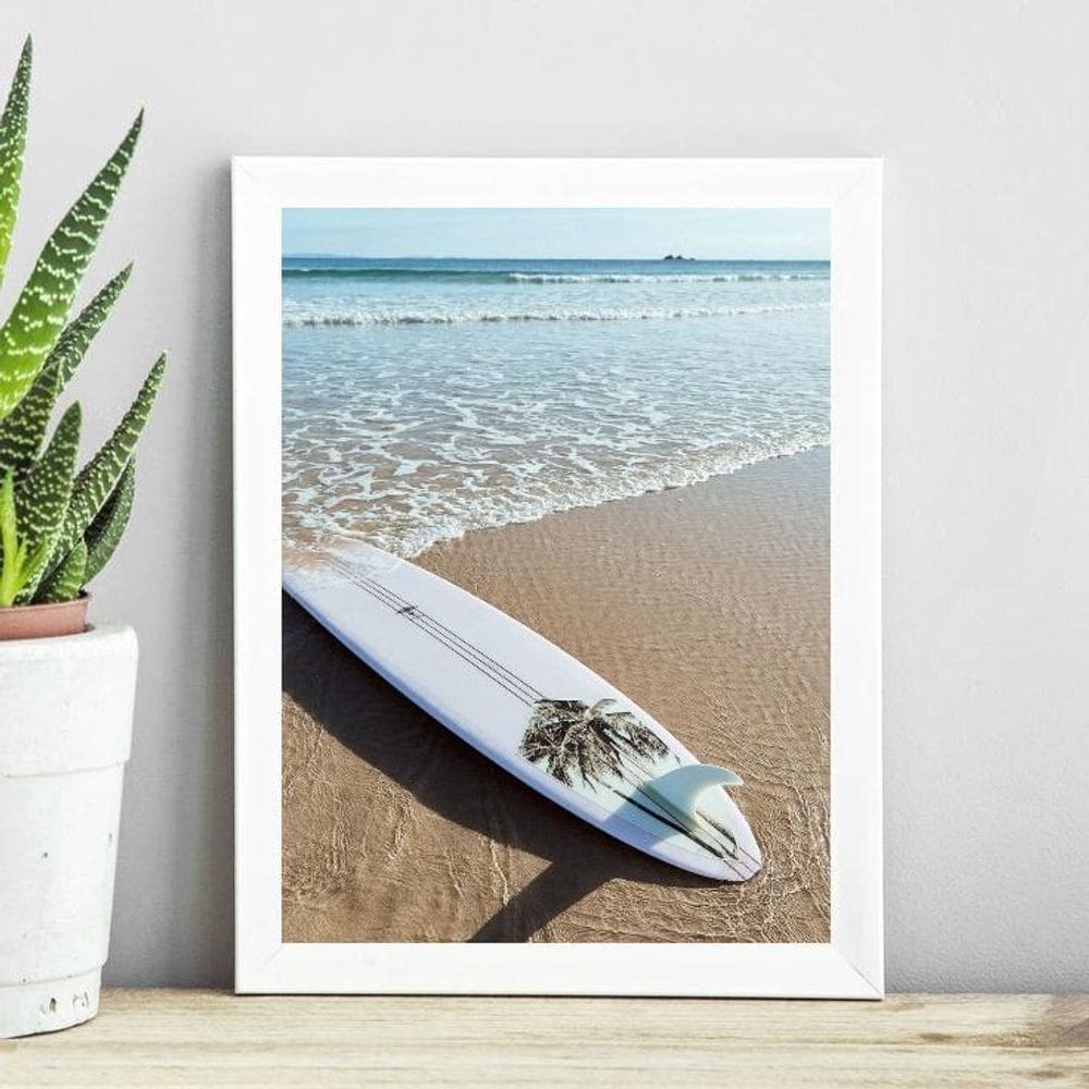 Quadro Coleção Praia Surf - Prancha 24X18Cm
